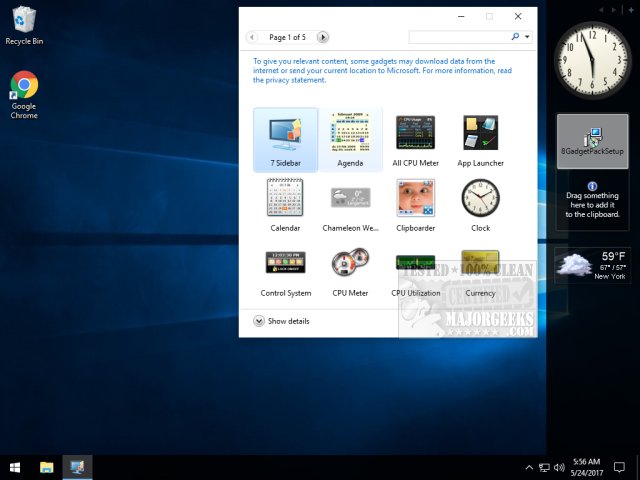 8gadgetpack windows 10 download where does youtube download to on pc